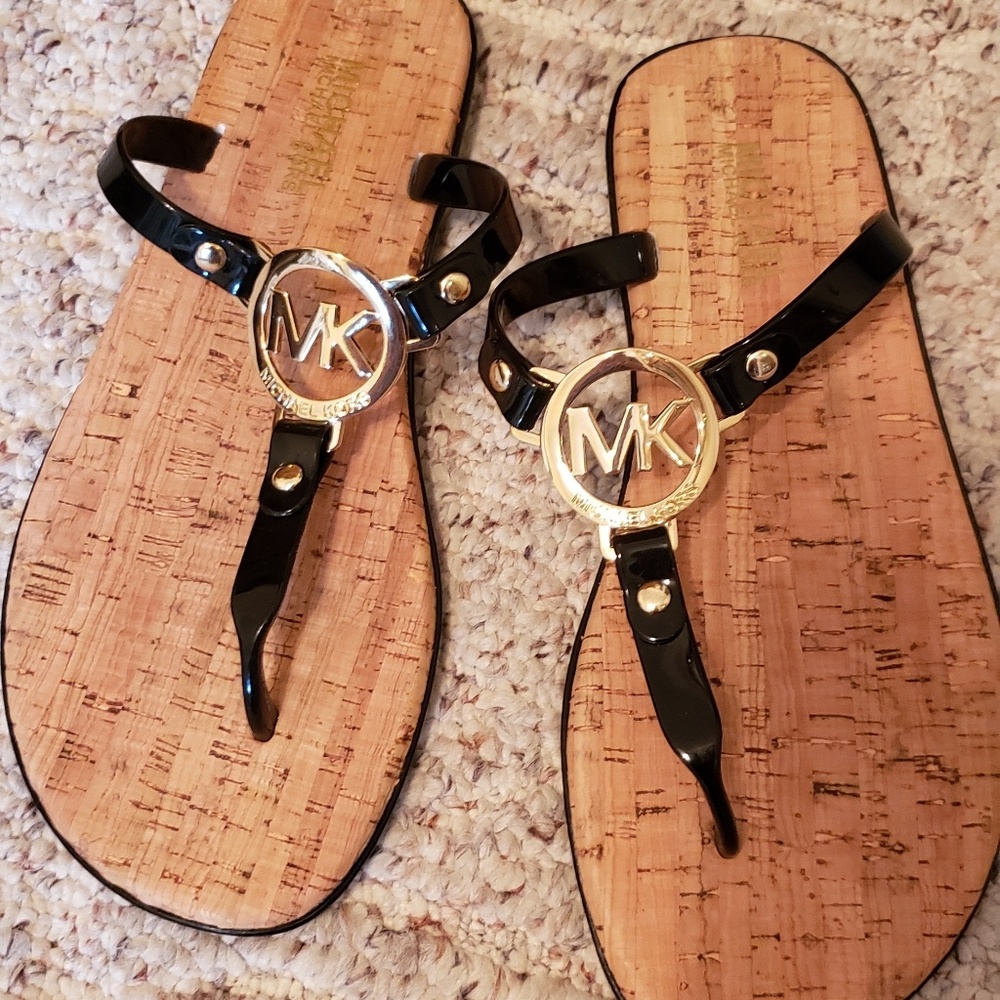 Michael Kors T-Strap Cork Sandal